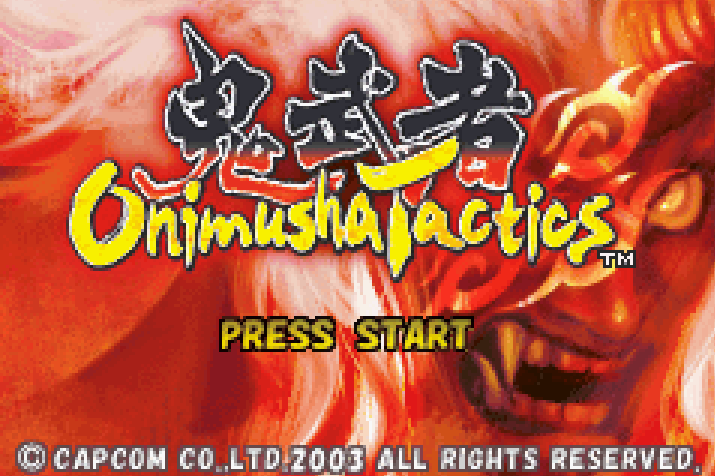 Onimusha Tactics Title Screen